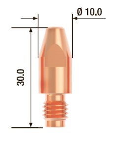 FUBAG Контактный наконечник M8х30 мм ECU D=1.4 мм (10 шт.) в Москве фото