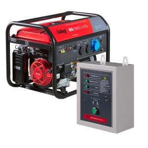 Бензиновый генератор FUBAG BS 6600 A ES с электростартером и коннектором автоматики + Блок автоматики Startmaster 6600 (230 В) в ПОДАРОК!