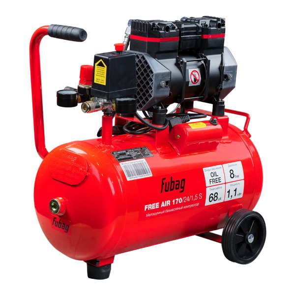 Компрессор безмасляный малошумный FUBAG Free Air 170/24/1.5 S в Москве фото