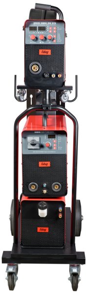 Сварочный полуавтомат INMIG 500T DW SYN + Подающий механизм DRIVE INMIG DW SYN + Шланг-пакет 5 м + Горелка FB 500 3 м + Блок жидкостного охлаждения + Тележка в Москве фото