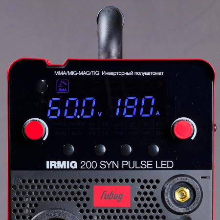 Сварочный полуавтомат FUBAG IRMIG 200 SYN ПУЛЬС (PULSE) LED с горелкой 250 А в комплекте в Москве фото