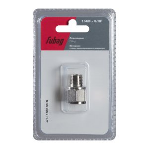 FUBAG Переходник 1/4 дюйма M на 3/8 дюйма F, блистер 1 шт в Москве фото