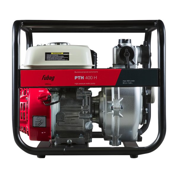 Высоконапорная бензиновая мотопомпа FUBAG PTH 400 H с двигателем Honda для чистой воды в Москве фото