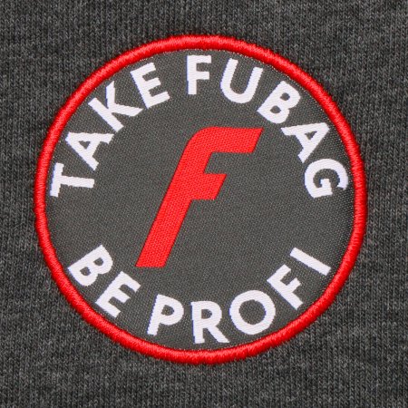 Серо-красная толстовка Fubag с капюшоном  размер L в Москве фото