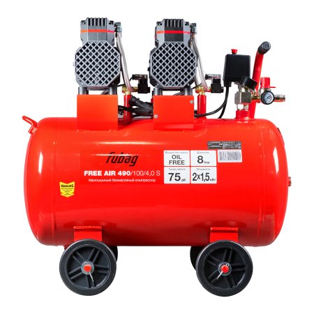 Компрессор безмасляный малошумный FUBAG Free Air 490/100/4.0 S в Москве фото