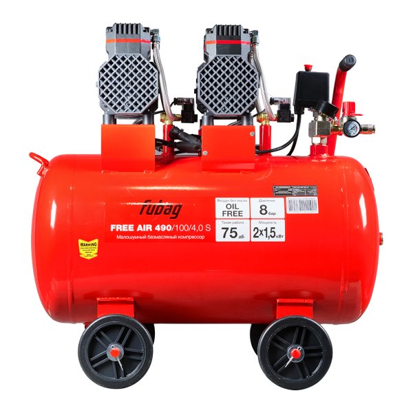 Компрессор безмасляный малошумный FUBAG Free Air 490/100/4.0 S в Москве фото