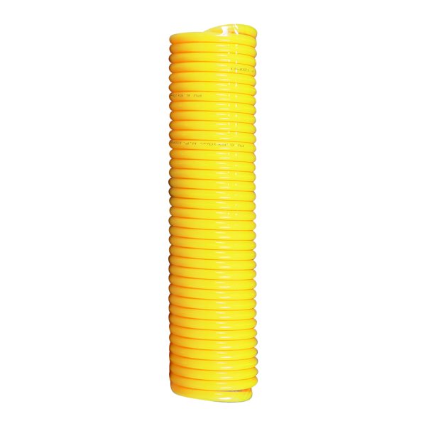 Шланг спиральный FUBAG с фитингами рапид, полиуретан, 15 бар, 6 x 10 мм, 10 м в Москве фото