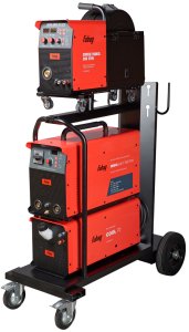 Сварочный полуавтомат INMIG 500T DW SYN + Подающий механизм DRIVE INMIG DW SYN + Шланг-пакет 5 м + Горелка FB 500 3 м + Блок жидкостного охлаждения + Тележка в Москве фото